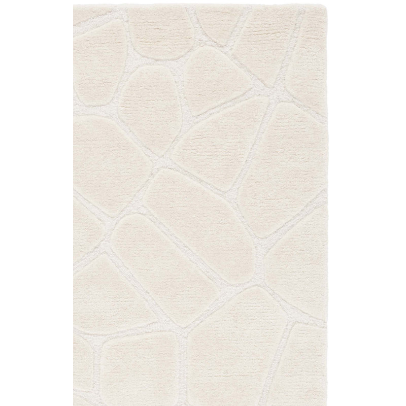 Tapis ivoire en laine touffeté à la main Bigelow, Tapis de couloir 2 pi 3 po x 8 pi