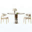 Table de salle à manger ronde en verre 35 pouces-178008071