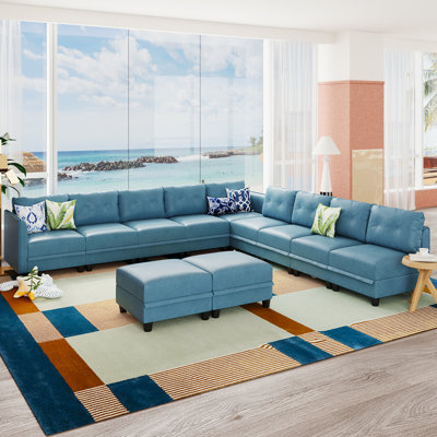 Edorta Upholstered U-Shaped Sectional