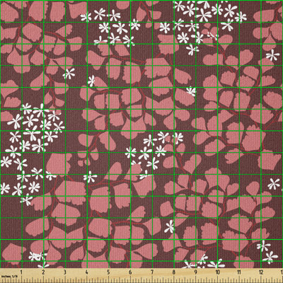 Decola Warm Toned Forest Blossom Leaves Leaf Multi-Purpose Fabric
