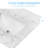 48" W Quartz Stone Vanity Top With Rectangular Undermount Sink And 4" Backsplash