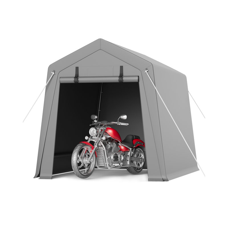 Outdoor Storage Shelter Shed – Water-Resistant Portable Garage Tent with Roll-Up Door, Heavy Duty for Motorcycle, Bike, Garden Storage – Foldable