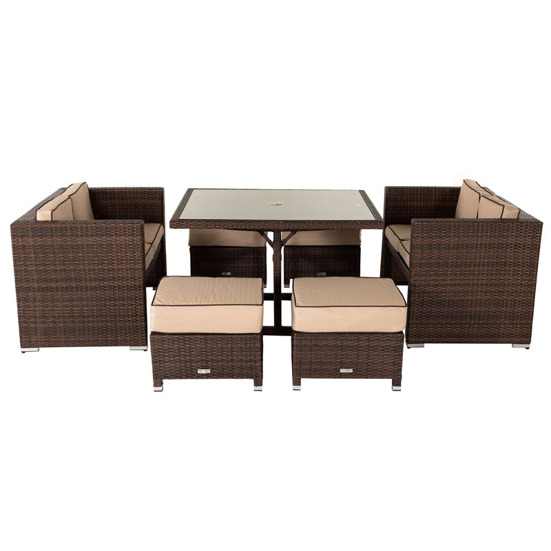 Fletcher 8 Seater Rattan Sofa Set