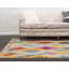 Tapis à motif géométrique gris Beverley-175975751