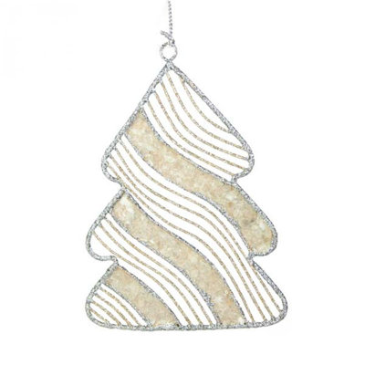 12cm Metal Holiday Shaped Ornament