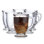 Libbey Kona Glass Coffee Mugs, 16-ounce