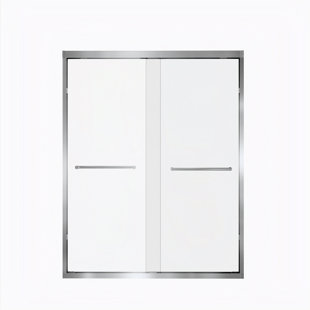 44-48 In. W X 72 In. H Double Sliding Framed Shower Door With Nano-Coated Clean Tempered Glass