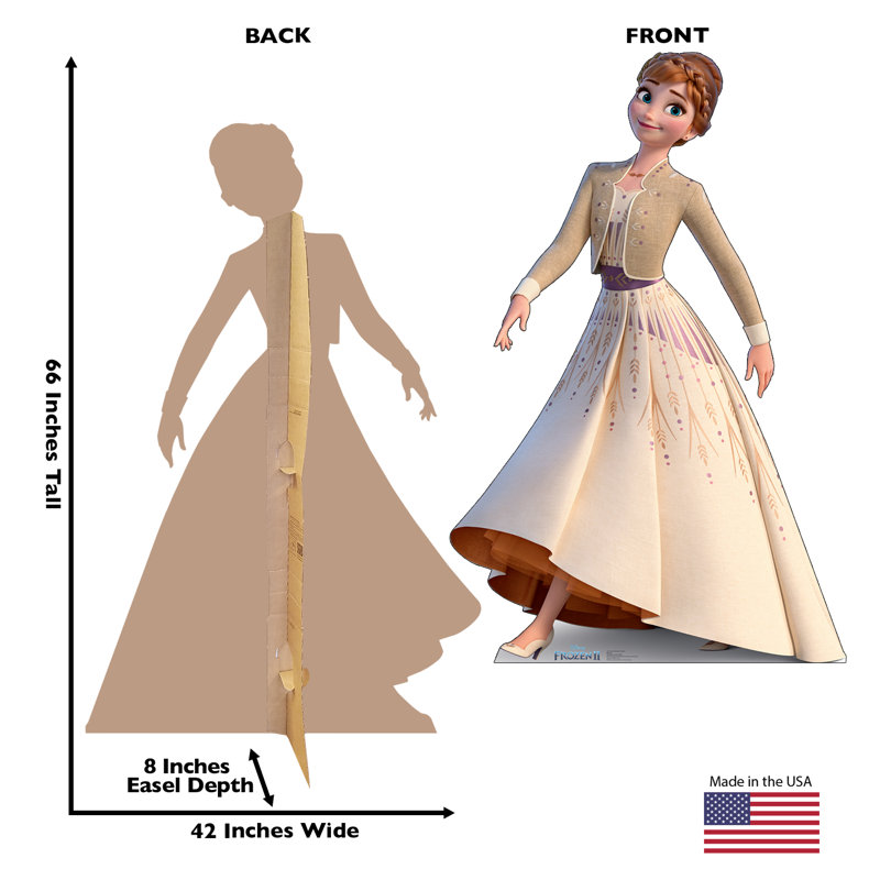 66'' Frozen 2 Anna Life-Size Cardboard Standup