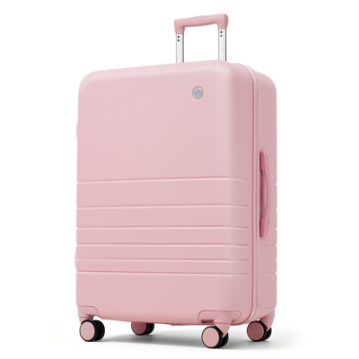 Ensemble de bagages 4 pièces avec ports de charge USB - 20 po Carry-On (ouverture frontale pour ordinateur portable) Valise à carreaux 28 po avec sac de voyage TSM