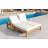 Outdoor Double Lounge Chair With 5-Position Adjustable Backrest For Each Seat, Wood Patio Chaise Lounge With Removable Cushions For Patio, Poolside, Garden-743325858