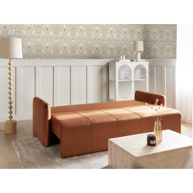 3 Seater Sofa Bed, Brown