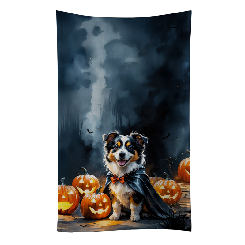 Serviette de cuisine Sheltie Puppy Halloween, Berger Shetland