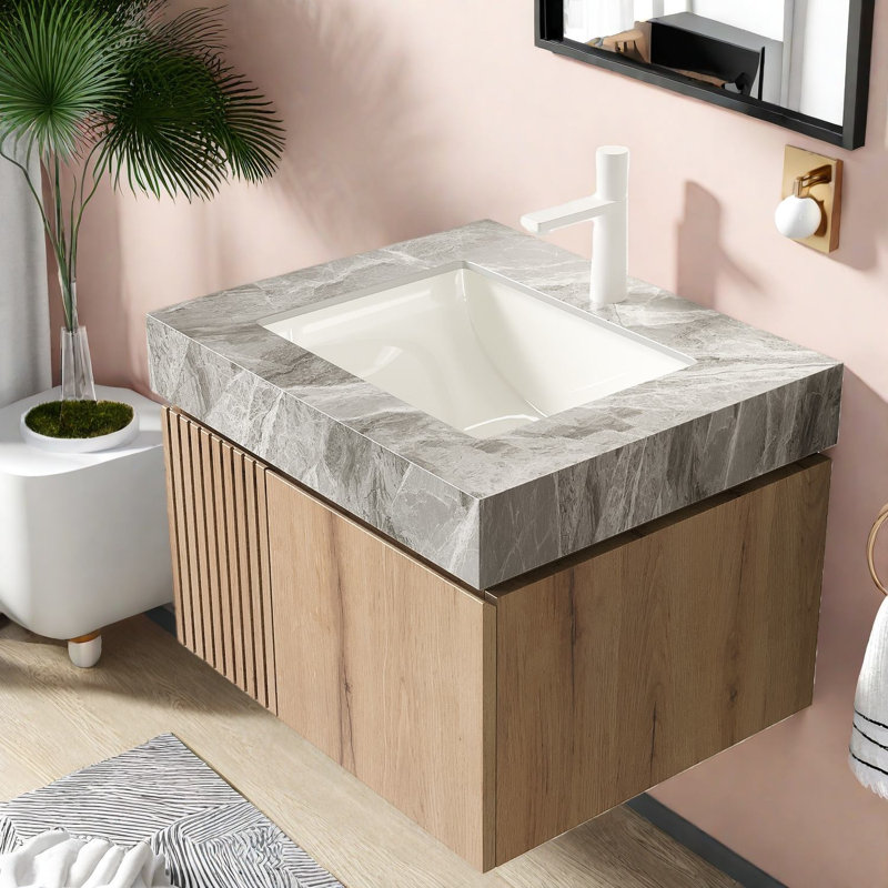 Meuble-lavabo et lavabo flottant 24 po