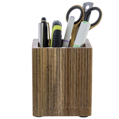 Solid Wood Pen Holder