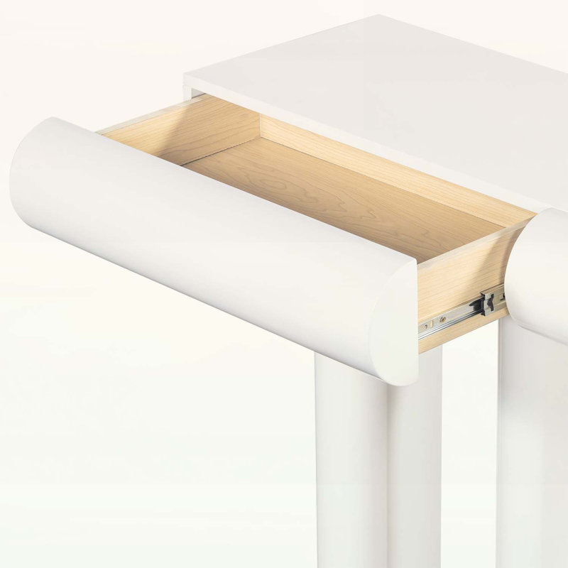 Table de couloir peu encombrante pour petits appartements et foyers, Blanc
