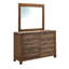 Mobilier de chambre à coucher contemporain contemporain de style rustique avec tiroirs supérieurs doublés de feutre pour commode 1 pièce