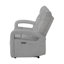 Canapé inclinable électrique gris Isolé-133411890