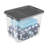 Sterilite 108 Qt Modular Stacker Box, Stackable Storage Bin, Lid, Heavy Duty Latches, Container