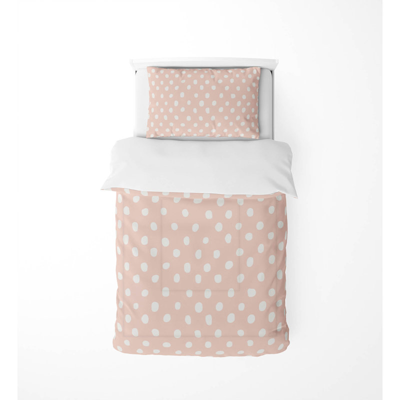 Dot Lyfe Decorative Lightweight Comforter Set, Pink