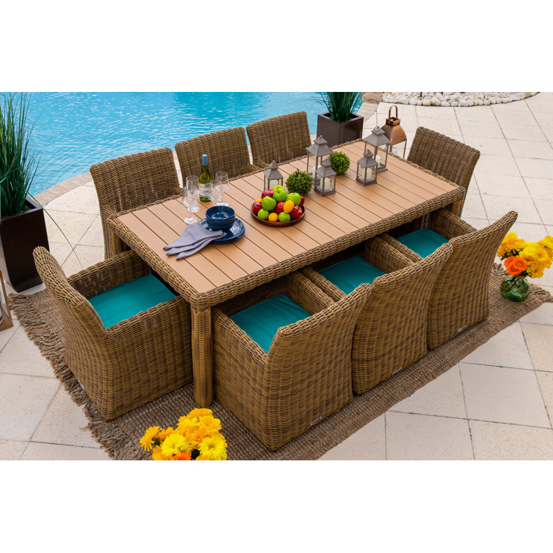 Ensemble de conversation 16 pièces Malmo, Toile Aruba Sunbrella®, Naturel