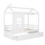 Lit simple style maison, blanc