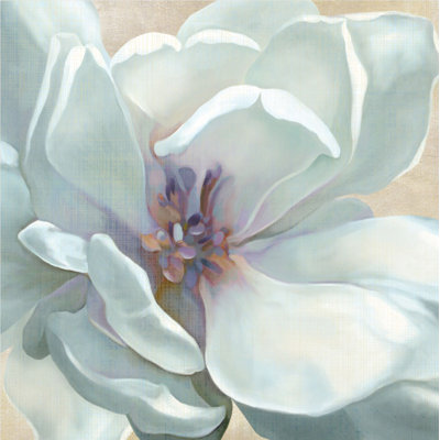 « white fleur i », impression sur toile
