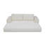Canapé-lit pliant convertible 2-en-1, canapé-lit en velours côtelé moderne avec 2 * coussins, canapé-lit modulaire sans dossier avec lit escamotable Futon, canapé-lit modulaire pliable pour le salon beige-130622169