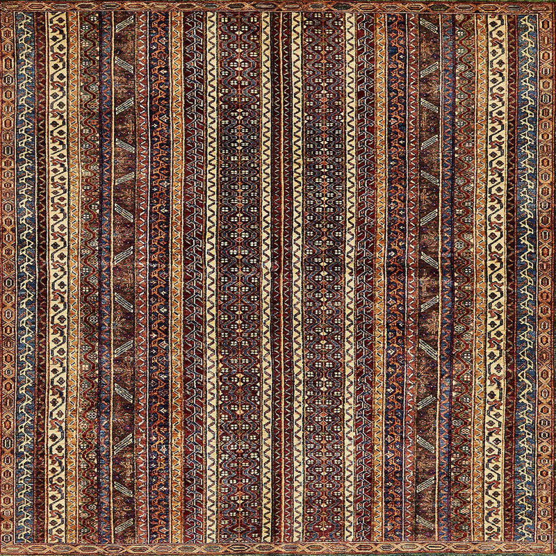 Tapis abstrait moderne 663, Carré 4 pi