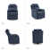 Caleya Modern Ergonomic Swivel Rocker Manual Recliner