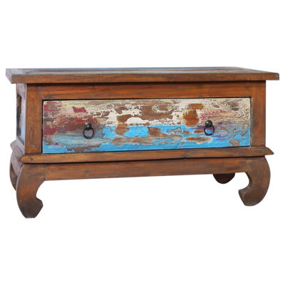 Alarins Coffee Table Accent Table for Living Room Furniture Brown/Multicolor