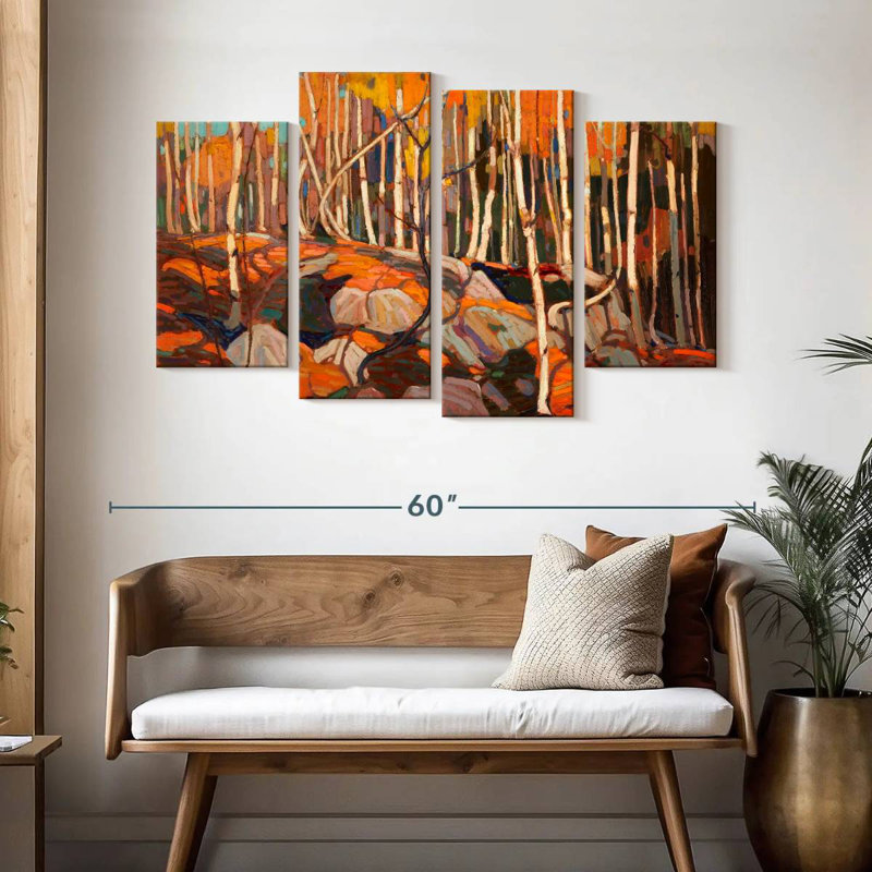 Alvord The Birch Grove Autumn, H 32 po x l 52 po