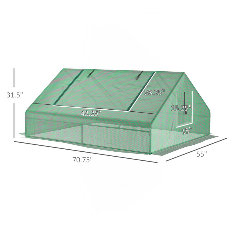 71" X 55" X 32" Mini Tunnel Greenhouse