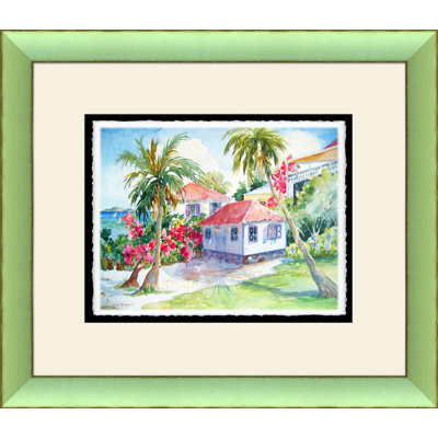 Calypso Chalets - Peinture encadrée sur papier