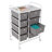 30.6'' H x 21.7'' W Utility Cart with Wheels