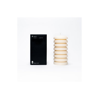 Woody Pillar Candle