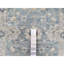 Bleu poudre 2 pi x 3 pi, collection Souple, motif Oushak, laine luxueuse nouée à la main, colorants végétaux, tapis, échantillon, tapis oriental