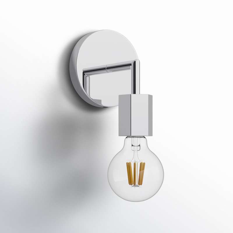 Applique murale articulée à 1 lumière Ebba, Chrome poli