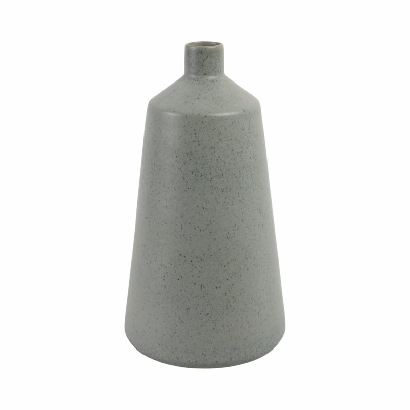 Terracotta Vase - Handcrafted Ceramic Decorative Accent With Modern Tapered Design And Narrow Neck For Stylish Home Decor