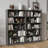Grey Bookshelf For Bedroom 5 Shelf Office Bookcase 60 Inches Tall Modern Wood Bookshelf For Living Room 5 Tier Wide Manga Bookshelves Library Bookcase-1893972937-1893972936