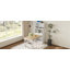 Buffet compact de 33,5 x 15,7 x 69 pouces avec huche et table de salle à manger pliable, armoire multifonctionnelle avec tablette de rangement et crochets latéraux pour petits espaces-572389050