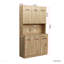Armoire de cuisine 70 po de haut de 70,87 po avec 6 portes, 1 tablette ouverte et 1 tiroir-989423023