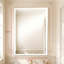 Miroir mural intelligent à DEL avec contrôle tactile et éclairage réglable pour un décor de meuble-lavabo moderne
