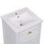 Meuble-lavabo blanc de 20 po avec lavabo, armoire autoportante moderne, pieds en bois massif, tablette réglable, tiroir inclinable, boutons en alliage de zinc-1613148551