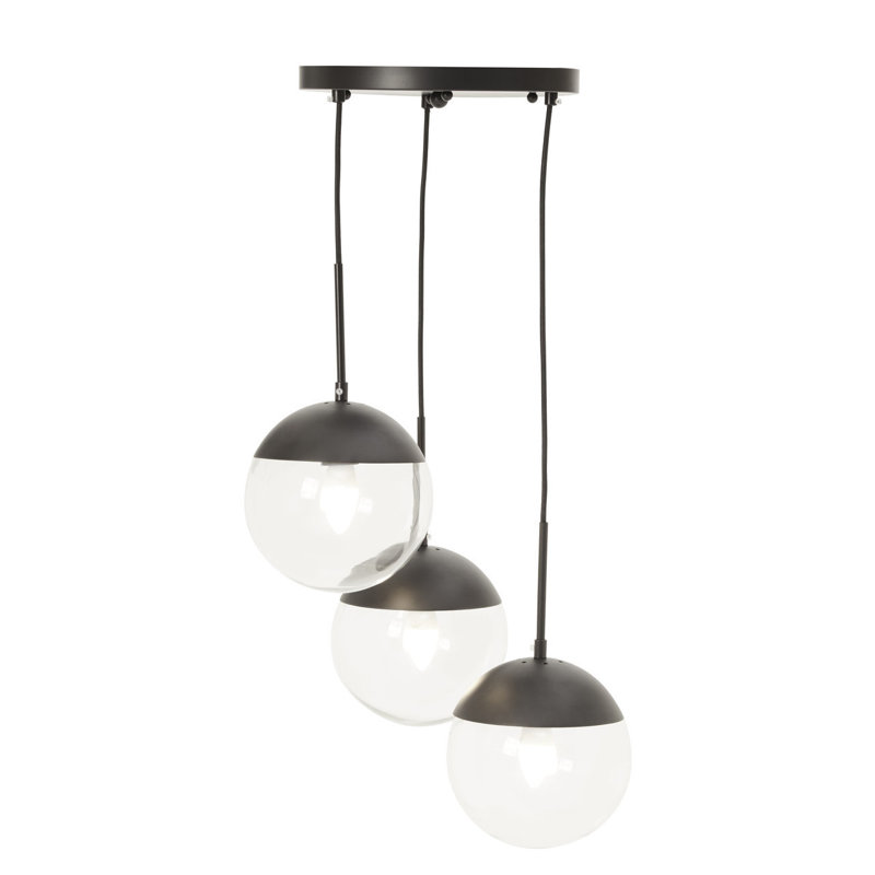 Royce 3 - Light Black Cluster Pendant