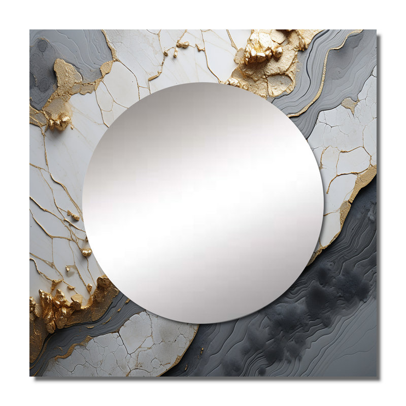 Miroir carré Casius - Minimalisme, 36 po x 36 po