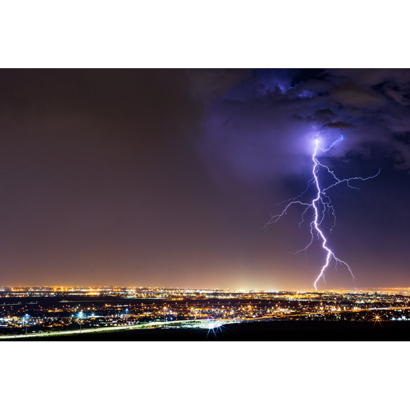 Lightning - Photographie sur toile tendue, H 20 po x l 30 po