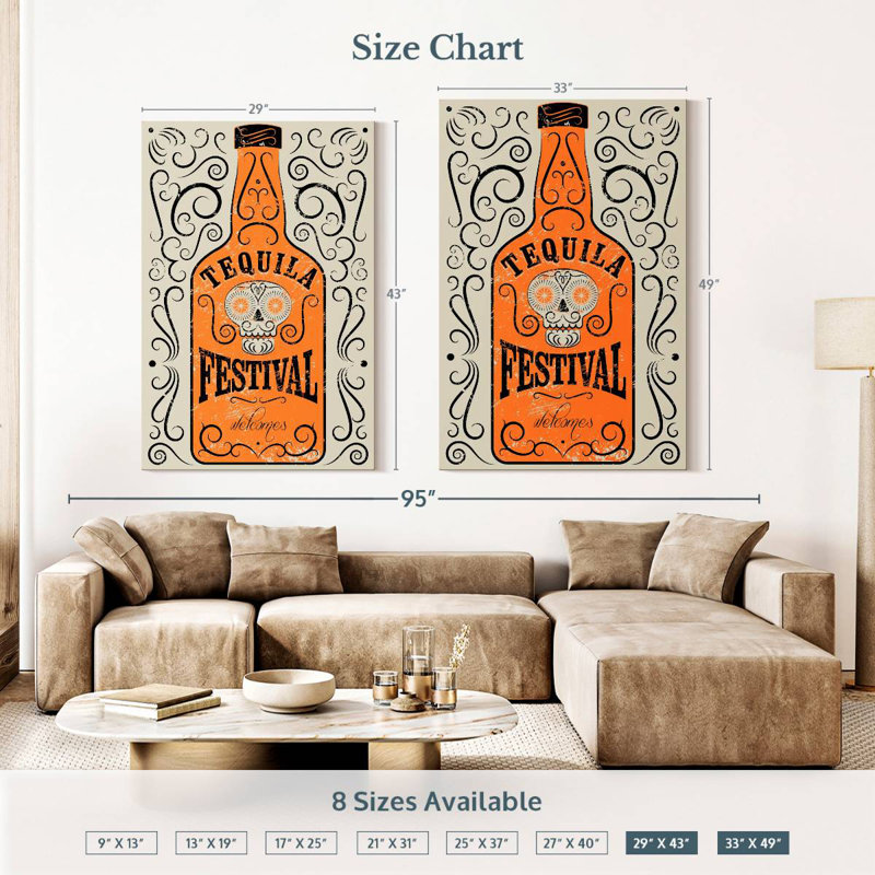Yarlin Tequila Bottle, 51" H x 34" W