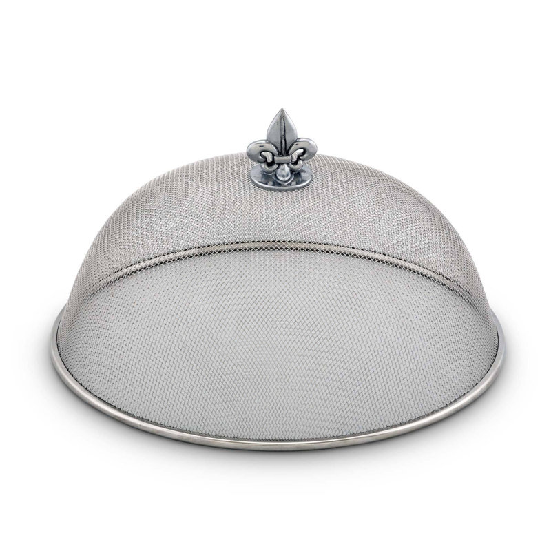 Arthur Court Designs Fleur De Lis 10.5 in. Stainless Steel Cover