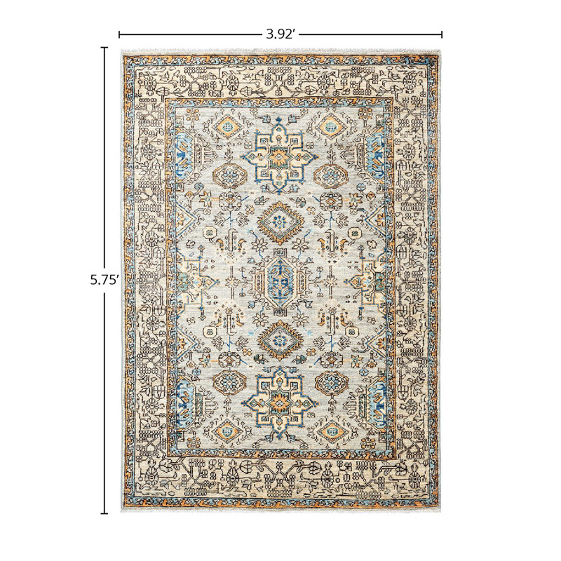 Serapi One-of-a-Kind 3' 11" X 5' 9" Hand Knotted Area Rug