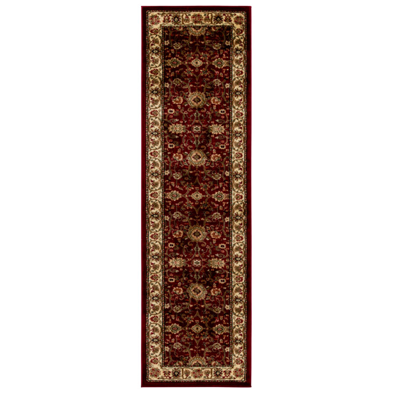 Lyndhurst Oriental Area Rug, Runner 69 x 183 cm, Ivory/Red